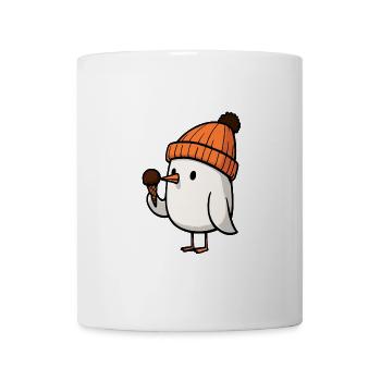 North Sea Moin Seagull Hat Ice Cream Chocolate Ice Cream - Mug - white - Front