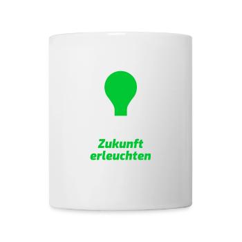 Zukunft erleuchten - Tasse - Weiß - Vorne