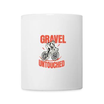 Leave On Gravel Untouched Gravel Bike - Mug - white - Front