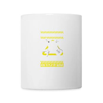 Attention : Jouer correctement de ma guitare - Mug blanc - blanc - Devant