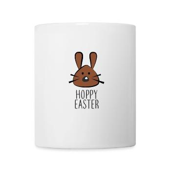 Hoppy Pâques Mignon lapin de Pâques - Mug blanc - blanc - Devant