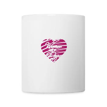 Strong woman with a strong heart - Mug - white - Front