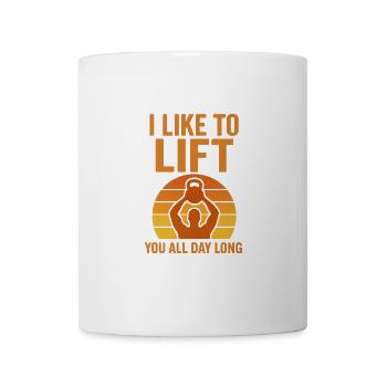 Ich Hebe Gerne - Fitness Motiv - Tasse - Weiß - Vorne