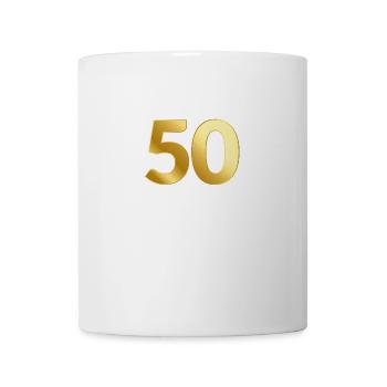 50 Anniversary Birthday Day of Honor Gift Anniversary - Mug - white - Front