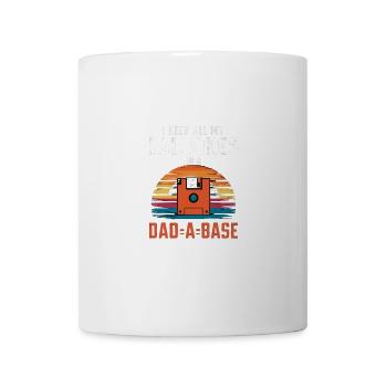 Je garde toutes mes blagues de père dans un père de père - Mug blanc - blanc - Devant