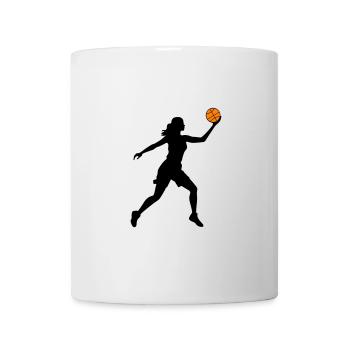 Basketball Player Symbol Basketball Player Woman - Mug - white - Front