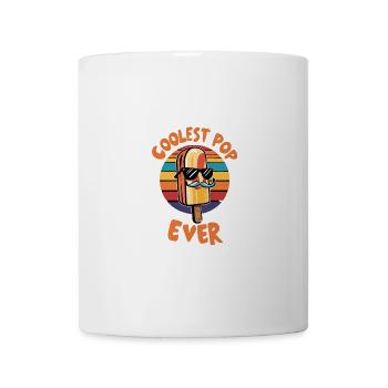 Coolest Pop Ever Fun Popsicle Dad - Tasse - Weiß - Vorne