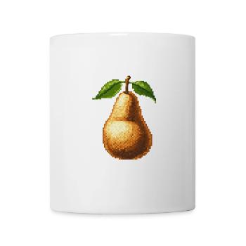 Birne Pixel Gamer - Tasse - Weiß - Vorne