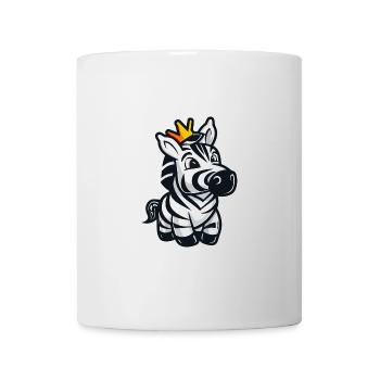 Zebra Comic Krone - Tasse - Weiß - Vorne