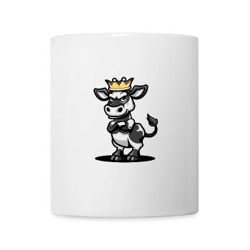 Kuh Comic Krone - Tasse - Weiß - Vorne