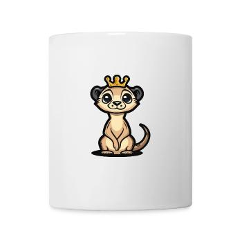 Couronne de bande dessinée suricate - Mug blanc - blanc - Devant