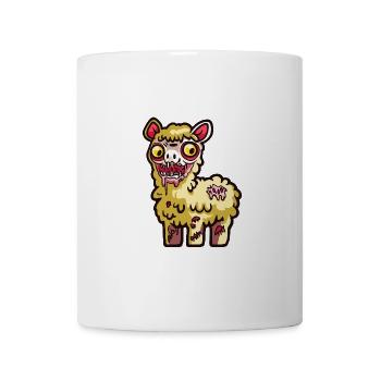 Alpaca Llama Halloween Comic Zombie - Mug - white - Front