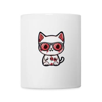 Katze Halloween Cool - Tasse - Weiß - Vorne