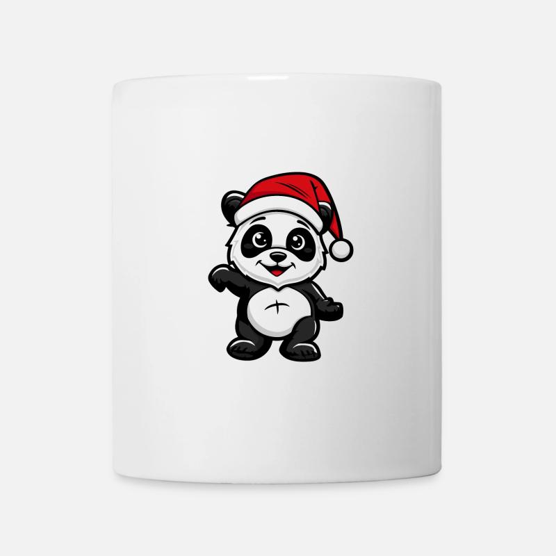 Panda Weihnachten - Tasse - Weiß