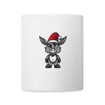 Esel Weihnachten - Tasse - Weiß - Vorne