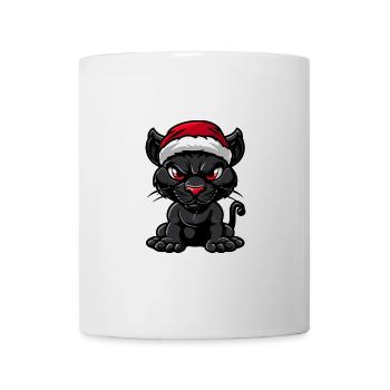 Panther Weihnachten - Tasse - Weiß - Vorne