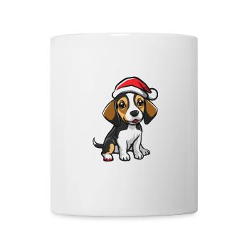 Beagle Hund Weihnachten - Tasse - Weiß - Vorne