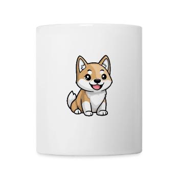 Akita Inu Chien Bande dessinée Bébé - Mug blanc - blanc - Devant