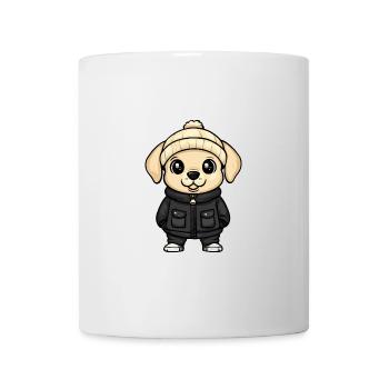 Chien Labrador Hiver - Mug blanc - blanc - Devant