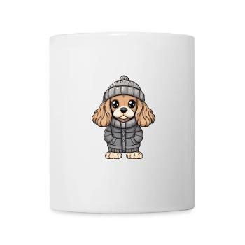 Cocker Spaniel Chien Hiver - Mug blanc - blanc - Devant