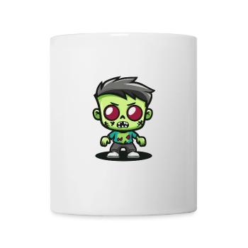 Zombie Halloween Dessin animé effrayant - Mug blanc - blanc - Devant