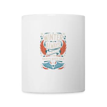 Der Winter verlangt immer nach Mondritualen Design - Tasse - Weiß - Vorne