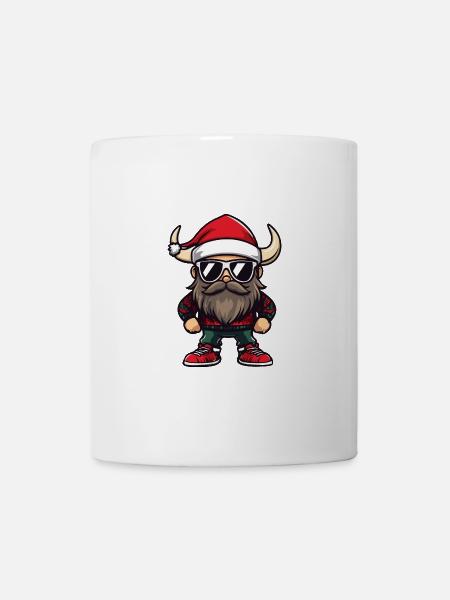 Wikinger Weihnachten Ugly Christmas - Tasse - Weiß