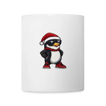 Pingouin Noël Moche Noël - Mug blanc - blanc - Devant