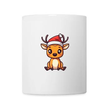 Cerf Noël Noël - Mug blanc - blanc - Devant