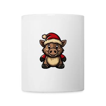 Pig Christmas Christmas Wild Boar - Mug - white - Front