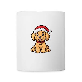 Golden Retriever Chien Noël Noël Drôle - Mug blanc - blanc - Devant