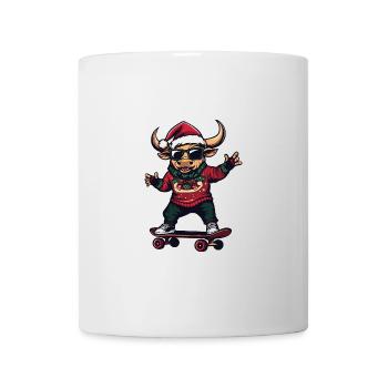 Stier Weihnachten Lustig - Tasse - Weiß - Vorne
