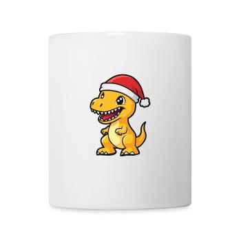 Dinosaur T-Rex Christmas Cute - Mug - white - Front