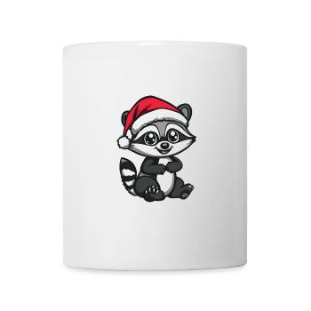 Raccoon Christmas Cute - Mug - white - Front