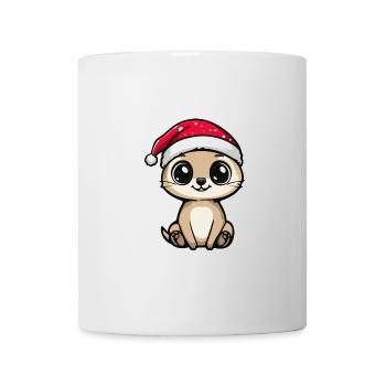 Suricate Noël Mignon - Mug blanc - blanc - Devant