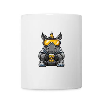 Nashorn Ski Bier - Tasse - Weiß - Vorne
