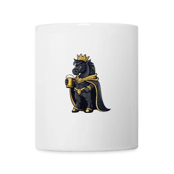 Bière de cheval drôle - Mug blanc - blanc - Devant