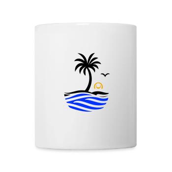 Ozean Palme Sommer - Tasse - Weiß - Vorne