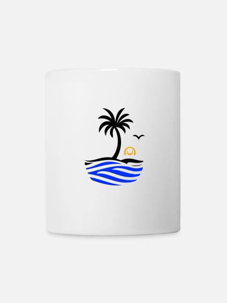 Ocean Palm Tree Summer - Mug - white