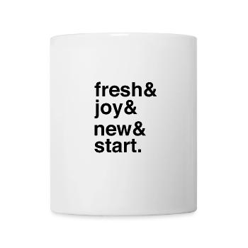 Fresh Start and Positive Energy for New Journeys - Mug - white - Front