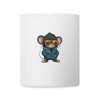 Maus Winter Comic - Tasse - Weiß - Vorne