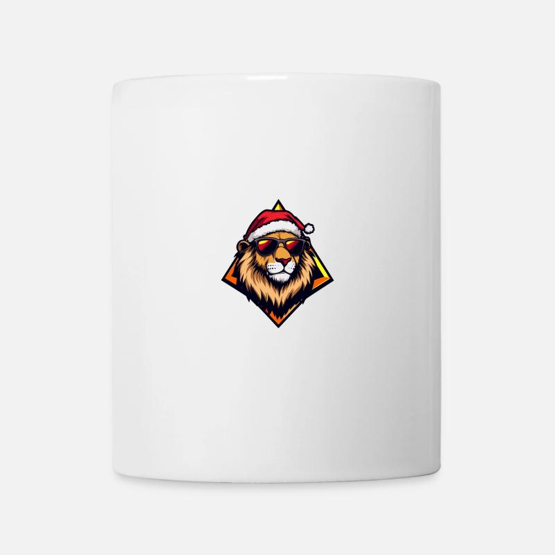 Lion Noël Cool - Mug blanc - blanc