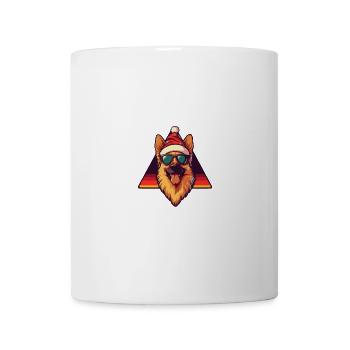 Berger Allemand Chien Noël Cool - Mug blanc - blanc - Devant