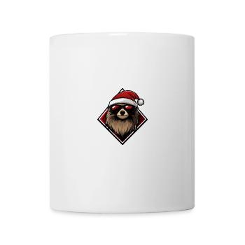Faultier Weihnachten Cool - Tasse - Weiß - Vorne
