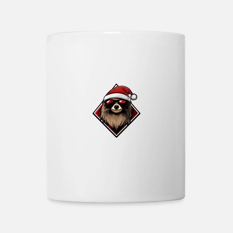 Faultier Weihnachten Cool - Tasse - Weiß