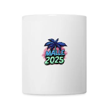 Malle 2025 Palmier de Majorque - Mug blanc - blanc - Devant