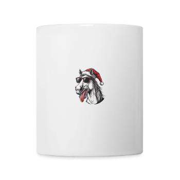 Pferd Weihnachten Lustig - Tasse - Weiß - Vorne