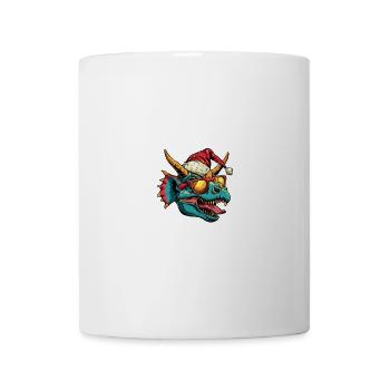 Dinosaurier triceratops Weihnachten Lustig - Tasse - Weiß - Vorne