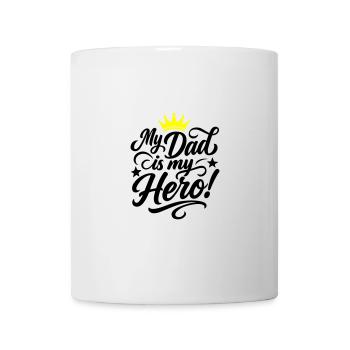 Bester Papa Held Spruch Vatertag - Tasse - Weiß - Vorne