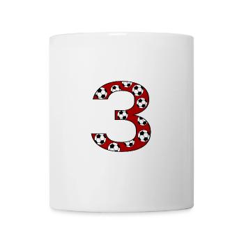 3rd Birthday Football Red - Mug - white - Front